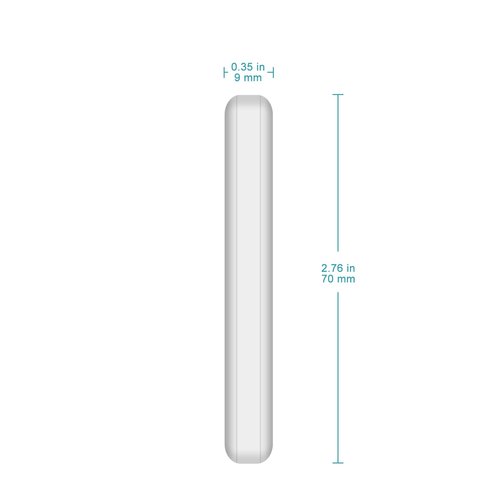 stonylab 5-Teiliges PTFE Magnetrührstäbchen Set, 70 mm PTFE-beschichtet Stir Bar Set Magnetrührstäbe Weißer Rührmischer für Rührer, 5 PK