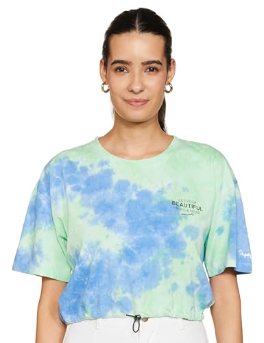 Image of Pepe Jeans Women's Cotton Relaxed Fit T-Shirt