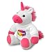 printplanet Stoff-Einhorn mit Namen Norman - Kuscheltier mit Design Color Paint - Stofftier, Plüschtier