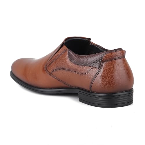 Image of Red Chief Mens Red Chief Genuine Leather Formal Slip on for Men | Pull-on Shoes for Men | Black | Rc3975lr Oxford