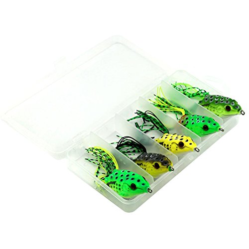 Dealit 6 Pezzi Fishing Lure Tubo in Plastica