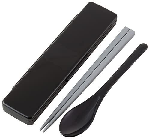 スケーター(Skater) コンビセット 抗菌 箸 スプーン セット 箸21cm リッチブラック CCS45SAAG-A（Amazon）
