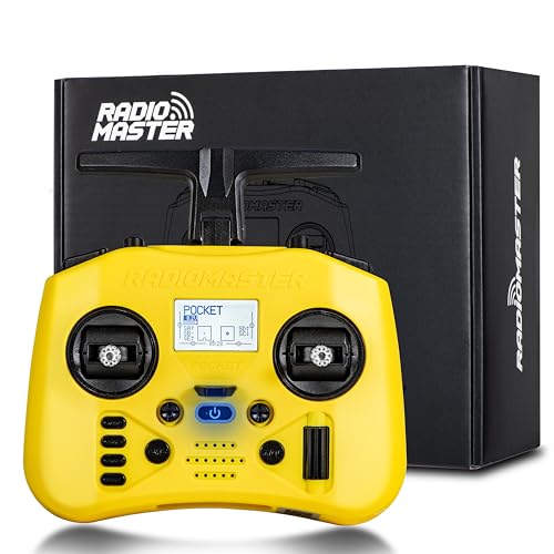 Image of Radiomaster Pocket ELRS Remote Controller Portable Hall Gimbal EdgeTX 2.10.5 Transmitter with LED Light for FPV Drone /RC Helicopter&Car Boats&Multirotor (Battery Not Included)
