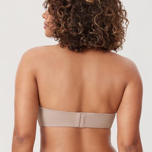 Image of DELIMIRA Women's Strapless Bra Minimizer Seamless Underwire Unlined Bandeau for Big Bust