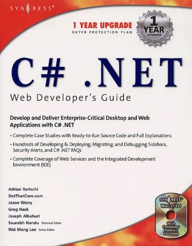 C#.net Web Developer's Guide (With CD-ROM)