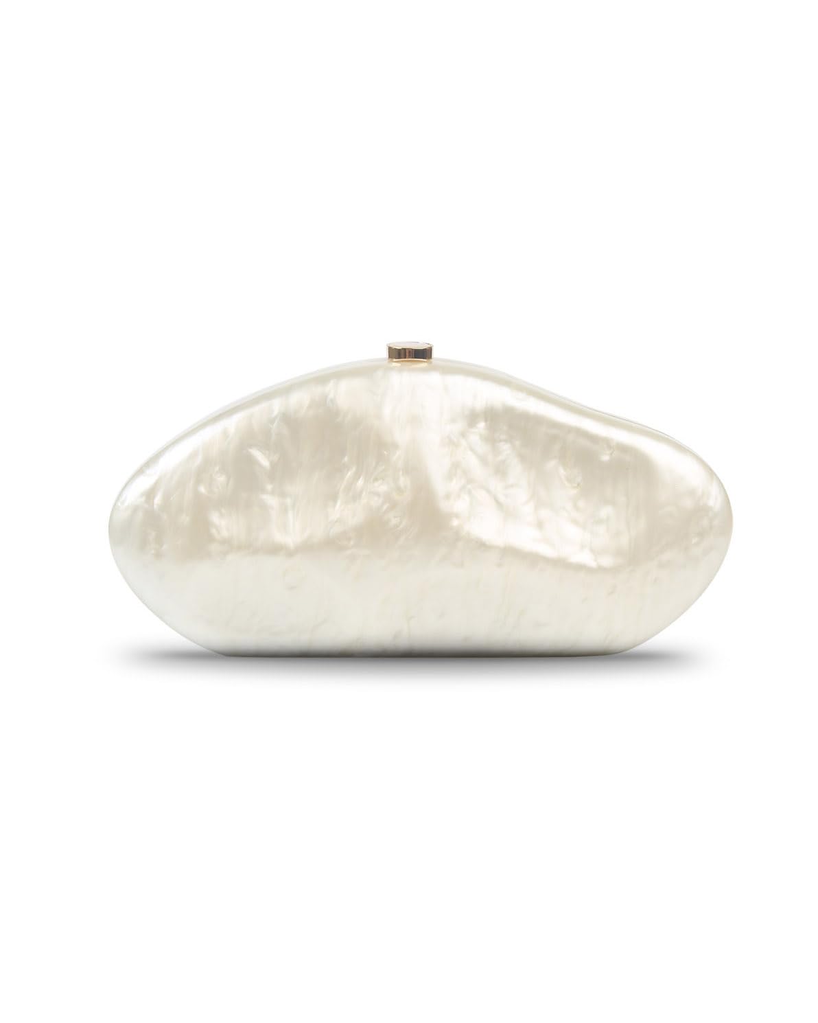 blinkgooblink Damen Acryl Clutch, Elegante Abendtasche, Braut Handtasche mit Kette für Hochzeit, Party und Abschlussball