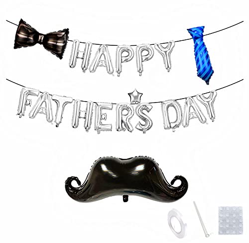Ballons Happy Father's Day 40 cm décor fête des pères argent