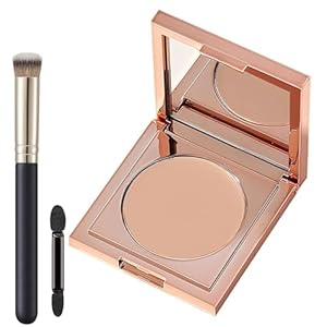 Colored Clay Undereye Corrector, under Eye Concealer, under Eye Color Corrector, Undereye Color Corrector for Dark Circles, Under Eye Corrector for Dark Circles with Brush (Light)