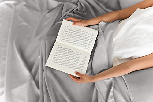 Queen Size Sheet Set - 6 Piece Set - Hotel Luxury Bed Sheets - Extra Soft - Deep Pockets - Easy Fit - Breathable & Cooling Sheets - Wrinkle Free - Grey - Light Grey Bed Sheets - Queens Sheets - 6 Pc #TOP6