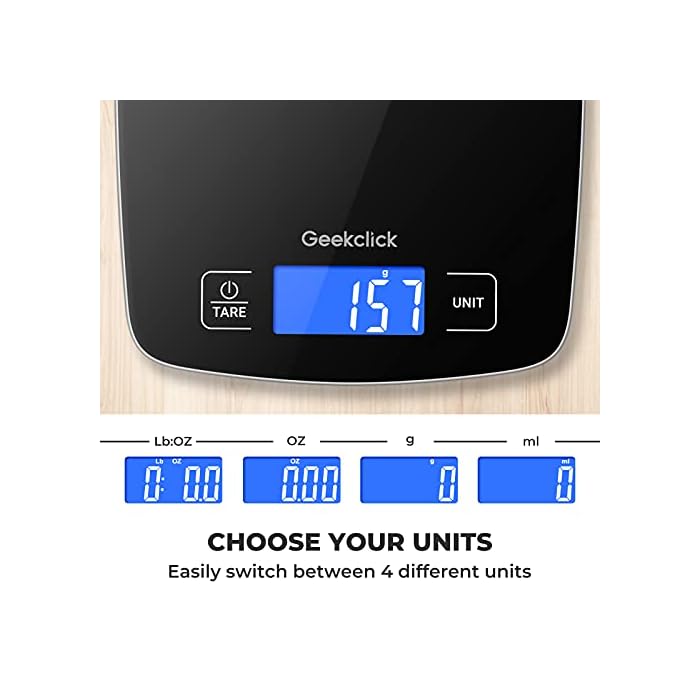 Buy Food Kitchen Scale, Geekclick 22lb Digital Scale for Food Weight