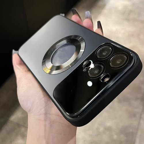 Étui de téléphone avec trou de logo pour coque iPhone 13 Pro Max PC mat