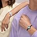 TOTWOO Long Distance Touch Bracelets for Love, Vibration & Light Up Pairing Bracelets, Gifts for Mother-Daughter, Sisters, Women's Fashion Smart Jewelry, One-to-One Bluetooth Pairing via App
