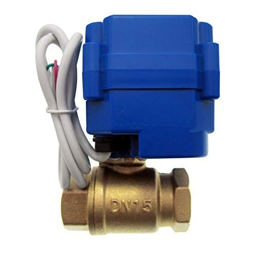 SENSTREE 1/2" Motorized Ball Valve, Brass Electric Ball Valve, DC9-24V and 2 Wire Auto Return Setup, Normally Closed - Image 5