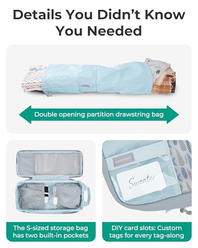 BAGSMART 6 Set /4 Set/2 Set Compression Packing Cubes for Travel, Lightweight Luggage Organizer Bags, Durable Space Saver Bags Travel Essentials - Image 6