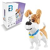 Jack Russell 2100 pcs Mini Blocks Dog Building Set - Your Very Own Mini Pet Companion Nano Block Kit - 14 Years Old and Up (Jack Russell)