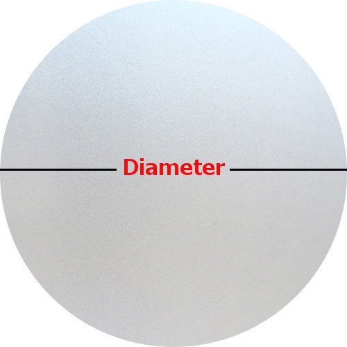 Protint Windows Precut Frosted Privacy Circle Window Film, Self Static Adhesive Cling, 26 Inches Diameter #TOP1