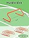 GHB 10 Pack 7” Agility Hurdles Speed Agility Training Hurdles, Detachable Sturdy Hurdles Training Equipment Set with Carry Bag for Kids,Athletes,Soccer,Basketball
