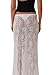 Women Lace Long Skirt Low Rise A-line Midi Skirt Y2K Summer Elegant Beach Party Maxi Skirts(J-Cute Summer Maxi Skirt White,S)