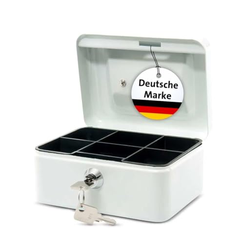 MAUL Geldkassette 2 aus Stahl | abschließbar | Münzgeld-Einsatz...