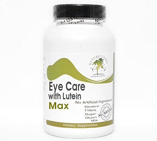 Eye Care with Lutein Max ~ 180 Capsules - No Additives ~ Naturetition Supplements
