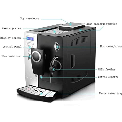 cvhtroe 900 W Kaffeemaschine, Dampfpumpen-Kaffeemaschine, Espressomaschine, geeignet für Zuhause, Geschäft, Party… – Bild 4