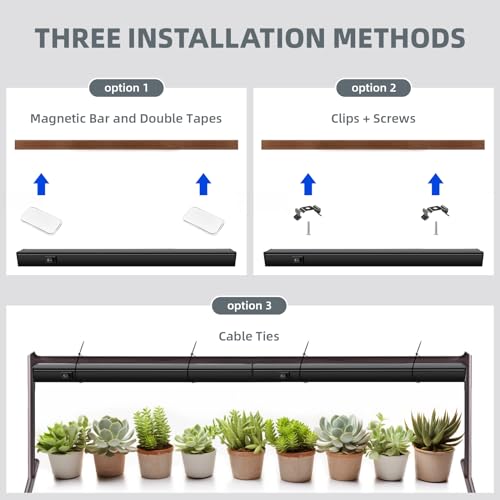 Barrina Plant Grow Lights, 5000K Full Spectrum Daylight White, T5 Led Grow Light Strips, 1Ft Growing Lamp With Magnetic Bar, Plant Lights For Indoor Plants, Greenhouse thumb #7