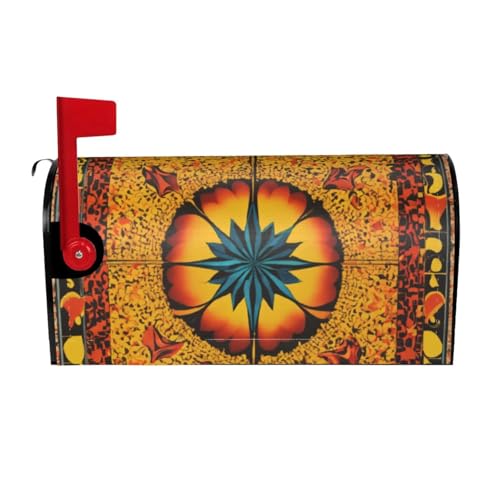 Custodia magnetica impermeabile per cassetta postale con motivo nativo americano