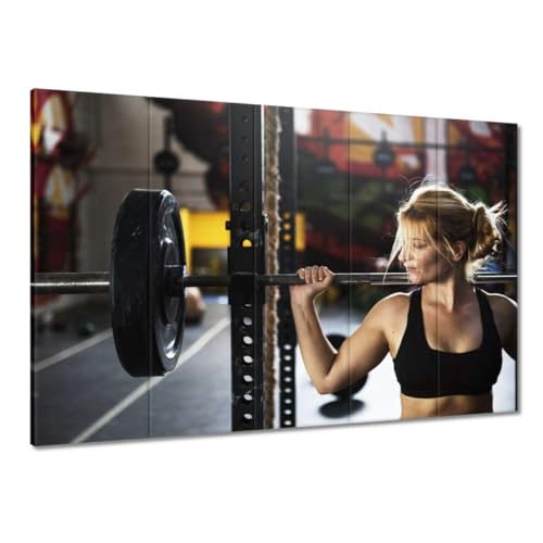 Peinture imprimée sur toile 100 x 70 cm Gym levage poids H6510M