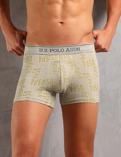 Image of U.S. Polo ASSN. Mens OET17 Solid Breathable Underwear Trunks - Pack of 3