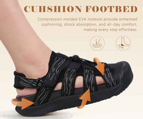 KuaiLu Orthopedic Closed Toe Sandals for Womens Athletic Outdoor Walking by KuaiLu - Used condition - Image 7