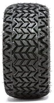 Miniatura 4 de GTW 10 Inch Golf Cart Wheels and Tires Combo  GTW Tempest MachinedBlack Wheels on 20x10-10 Predator All Terrain Tires  Set of 4