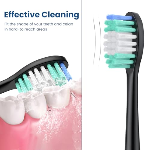 W-shaped curved bristle design for better plaque removal