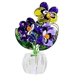 Ganz 4 Inches Pansy Posy Pot Acrylic Multicolored