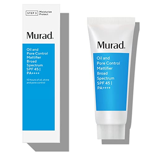 Murad Oil and Pore Control Mattifier Broad Spectrum SPF 45 | PA++++ | Travel Size - 0.8 Fl Oz - Moisturizer for Mattifying Facial Skin
