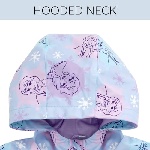 Disney Junior Girls Zip Up Waterproof Rain Jacket Toddler to Little Kid Sizes (3T - 7)3