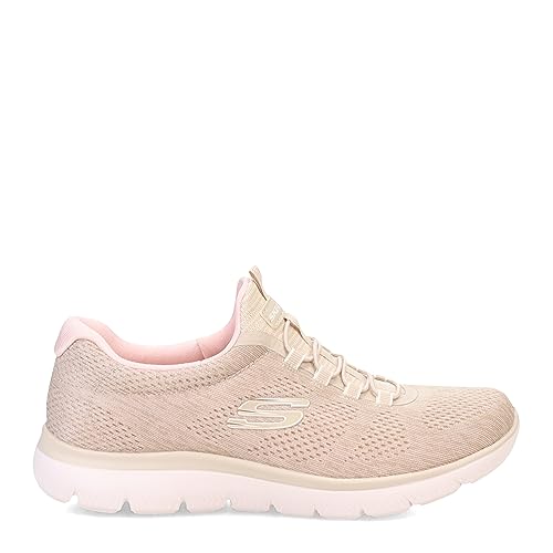Skechers Sport Women's Women's Summits Fun Flare Sneaker, TPPK=Taupe Pink, 5.52