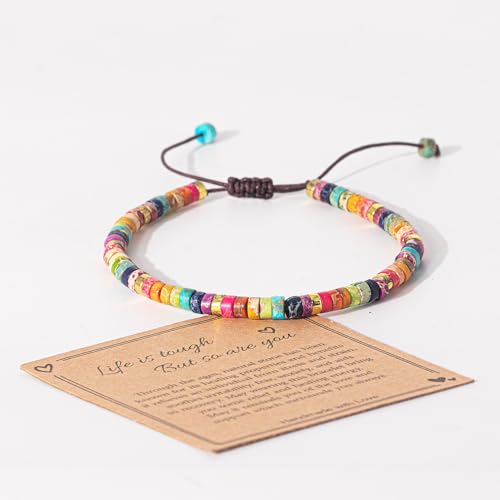 Inspirational Gifts Bracelets for Women Unique Birthday Gifts Healing Beaded Bracelets Small Gifts Get Well Soon Gifts for Women Best Friends Coworker Mothers Day Mom Daughter Wife on Easter2