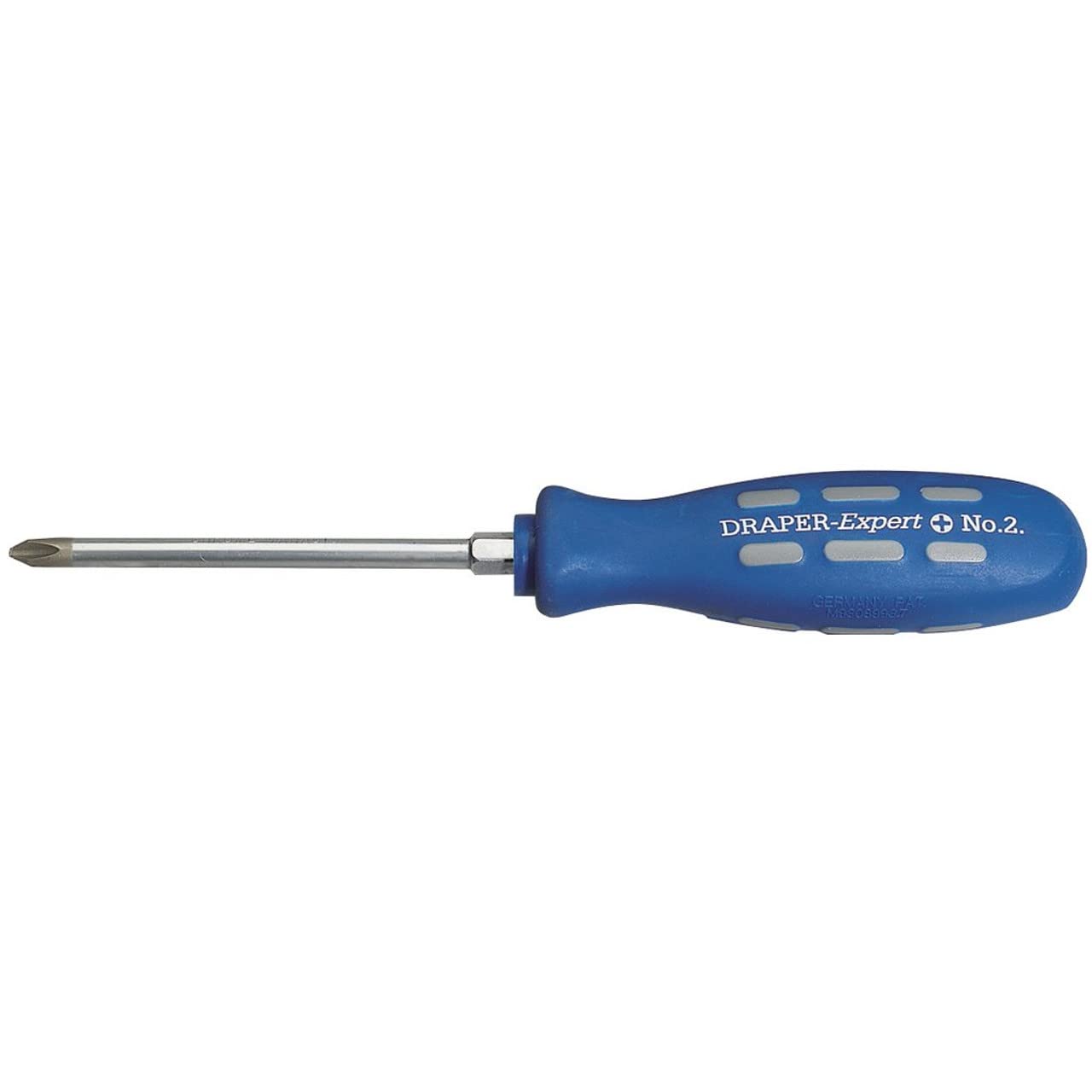 Draper 870CSB Cross Slot Mechanics Screwdriver, Blue, 100 mm x Number 2