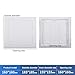 ABS Wall Access Panel Hatch Cover for Plumbing and Electrical Systems – Removable Inspection Door with Hinged Design, 100x100 mm to 200x200 mm Sizes, White(160 * 160mm)