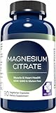MD. Life Magnesium Citrate 250 mg – 90 Capsules – High Absorption Magnesium Citrate Supplement – Easy-to-Swallow Capsules for Muscle, Nerve, Heart, Sleep and Bone Support