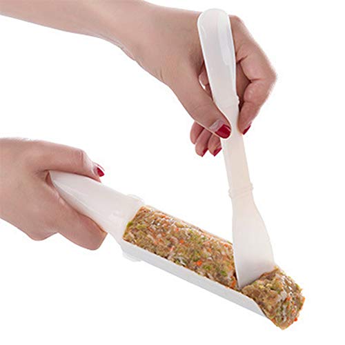 5 Unids/set DIY Conveniente Fabricante de Albóndigas Alimentos -Grado de Plástico Útil Pattie Fish Beef Meatballs Burger Sets Kitchen Cooking Tools,Blanco