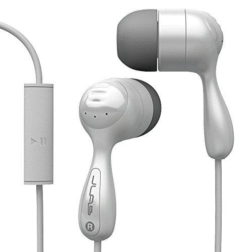 JLAB Audio JBuds Hi-Fi Noise-Reducing Ear Buds with Universal Microphone, Guaranteed for Life - White