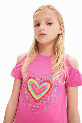 Image of Desigual Girls' Vest Bloom 3002 Fucsia