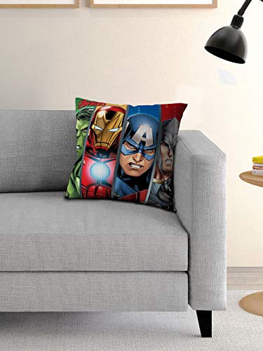 Image of Athom Living Avengers Cushion Cover, 16 X 16 Inches, Multicolour