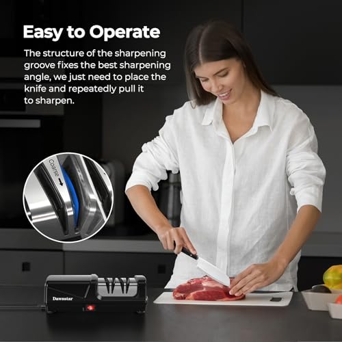 Dawnstar S865 2-Stage Electric Knife Sharpener with Auto-Guide — view 7