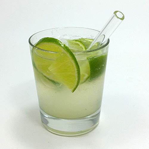 MIXIAO Glazen rietjes recht, LFGB-certificering, set van 12 stuks, 6 x 21,5 cm, 6 x 15 cm + 4 reinigingsborstels… - Image 8