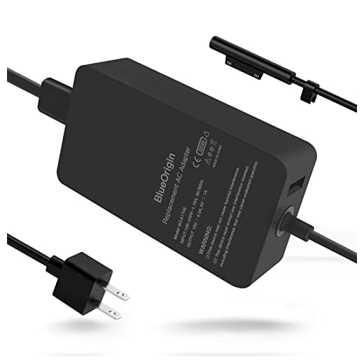 Surface Pro Charger, 65W 15V 4A Surface Power Supply Adapter Compatible with Microsoft Surface Charger, Surface Pro 8/7/ 6/5/ 4/3/ X, Surface Book 1/2 Surface Go 1/2 Surface Laptop/Tablet Charger