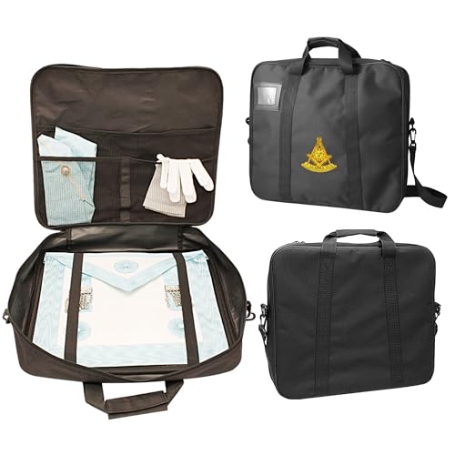 Bolsa Past Master de piel sintética para proteger insignias masónicas con seguridad