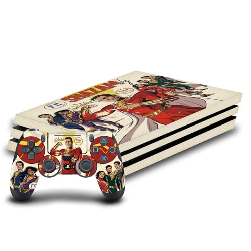 Autocollant Vinyle PS4 Pro Shazam Fury of The Gods Peau de Jeu Console Sony et Manette