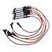 6Pcs Ignition Coil Spark Plugs Wires Cable Red Compatible For Golf III Corrado VR6 2.8 2.9 AAA ABV With Puller 021905409AD
